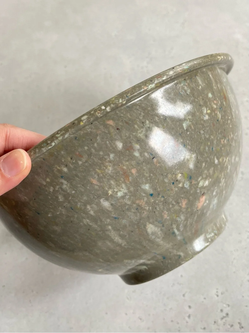 Texas Ware Gray Confetti Melamine Mixing Bowl 118